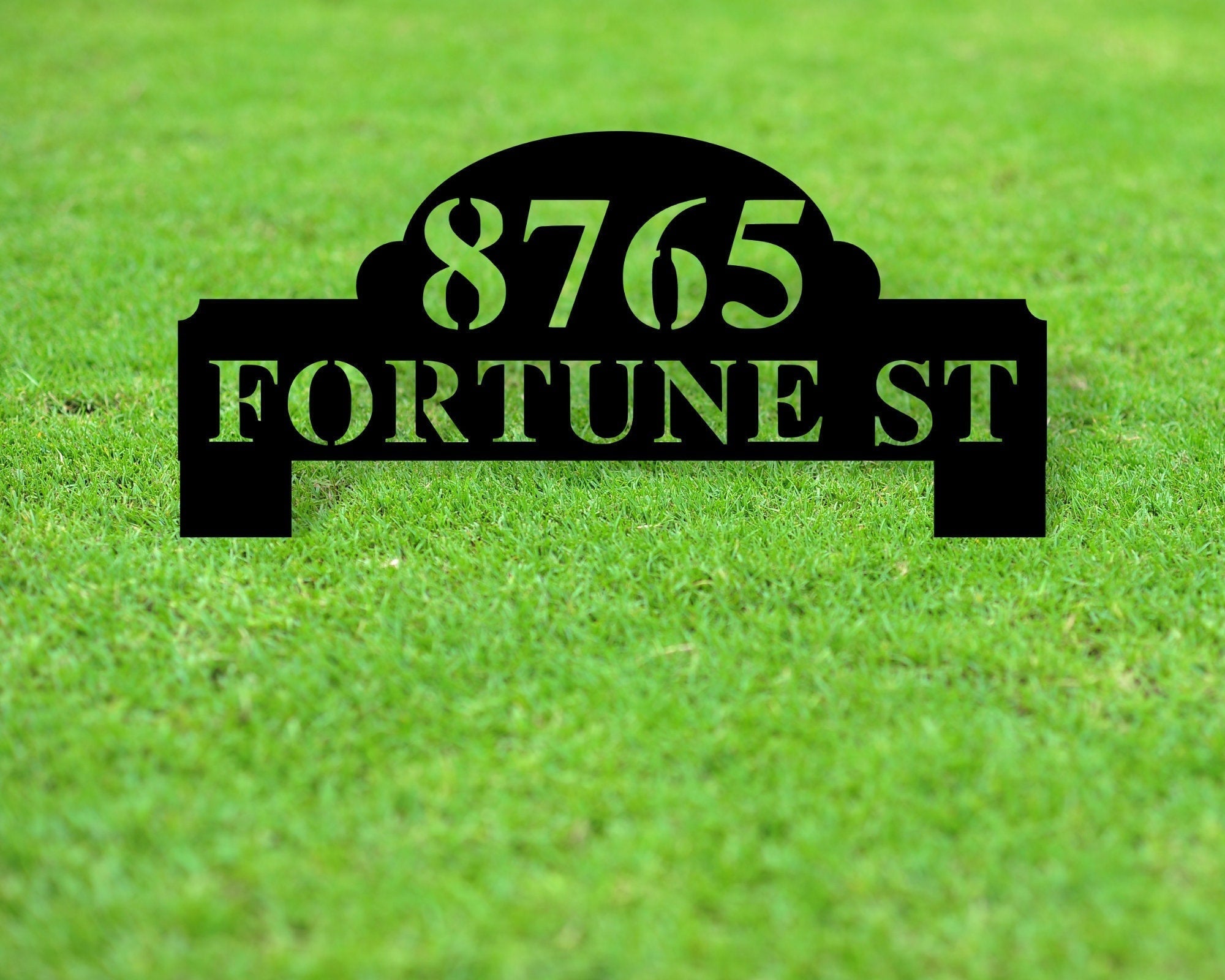 Metal House Numbers Address Sign House Number Plaque Custom Metal Monogram Address Plaque Front Porch Decor Porch Signs Metal Signs Decorations