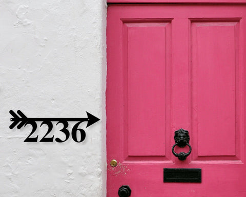 Arrow Address Sign Address Plaque Address Numbers Metal Address Numbers Metal Signs Custom Metal Address Sign Address Number Sign Decorations