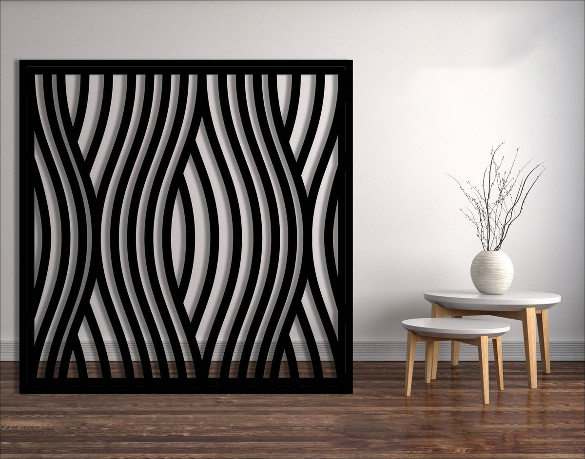 Metal Decorative Panel Fence Privacy Screen Minimilist Steel Panel Outdoor Or Indoor Dp23 Decorations