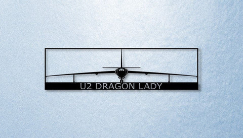 U2 Dragon Lady High Altitude Reconnaissance Aircraftand More Metal Sign Cut Metal Sign Wall Decor Decorations