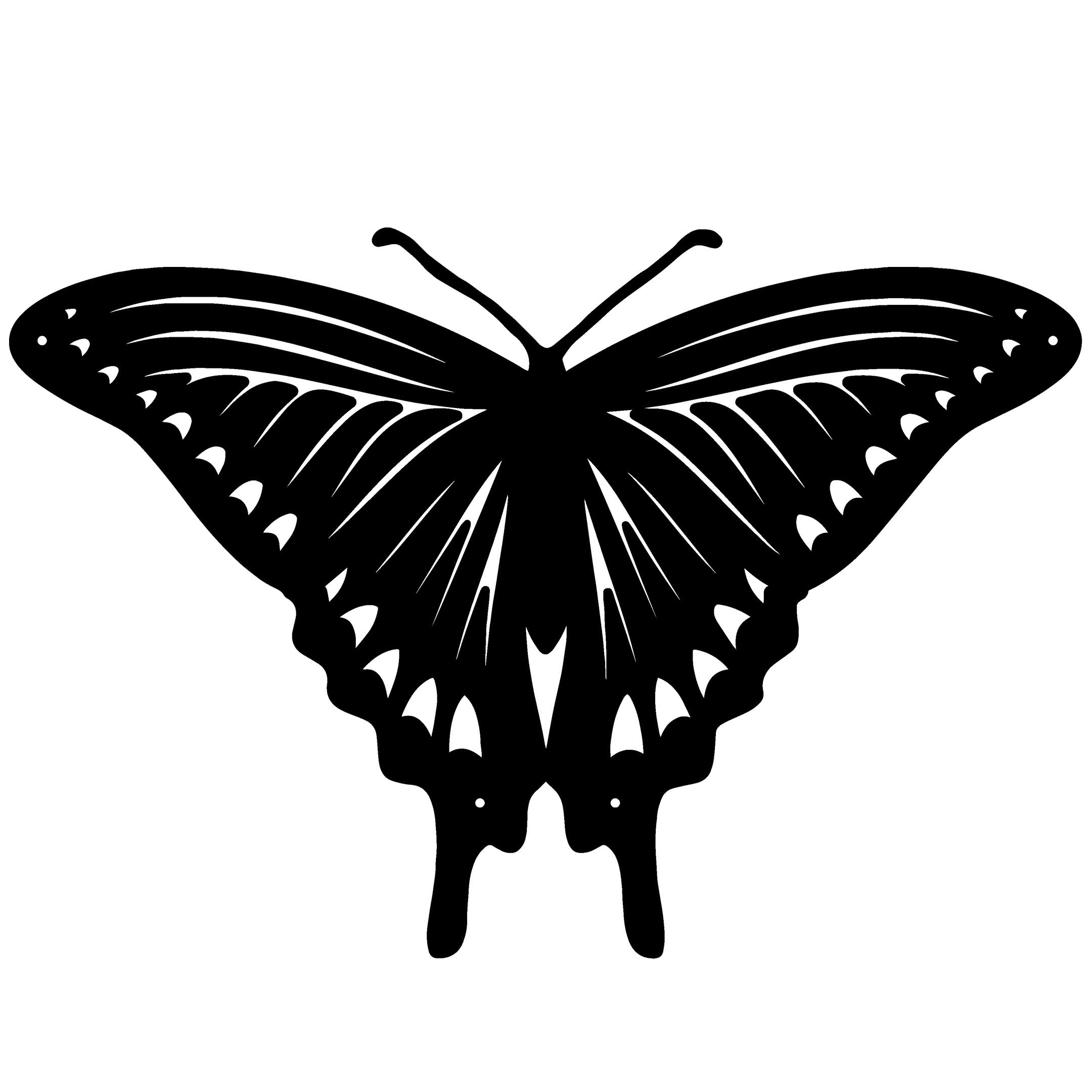 Butterfly Three Butterflies Butterflies Butterfly Metal Wall Decor Decorations