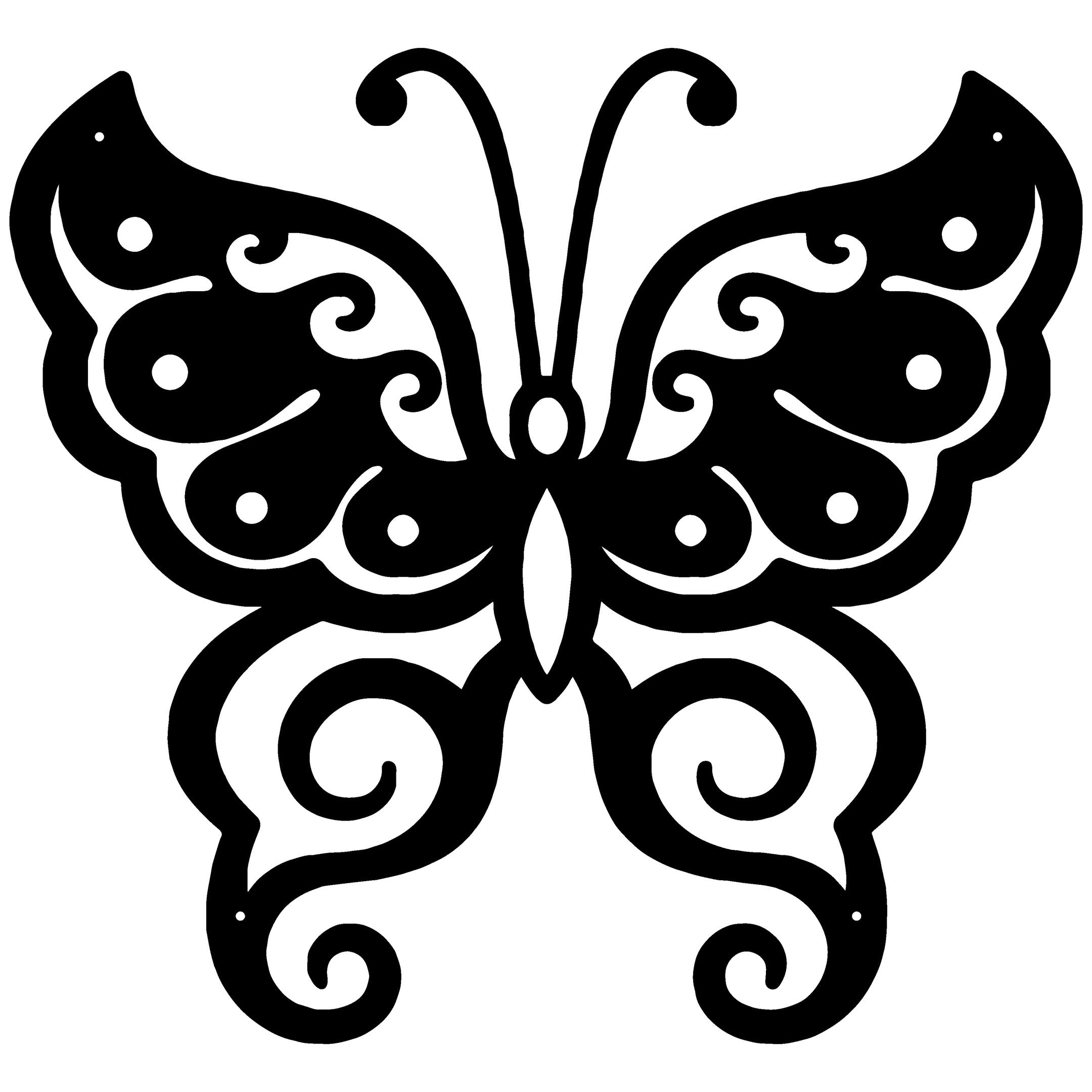 Butterfly Three Butterflies Butterflies Butterfly Metal Wall Decor Decorations