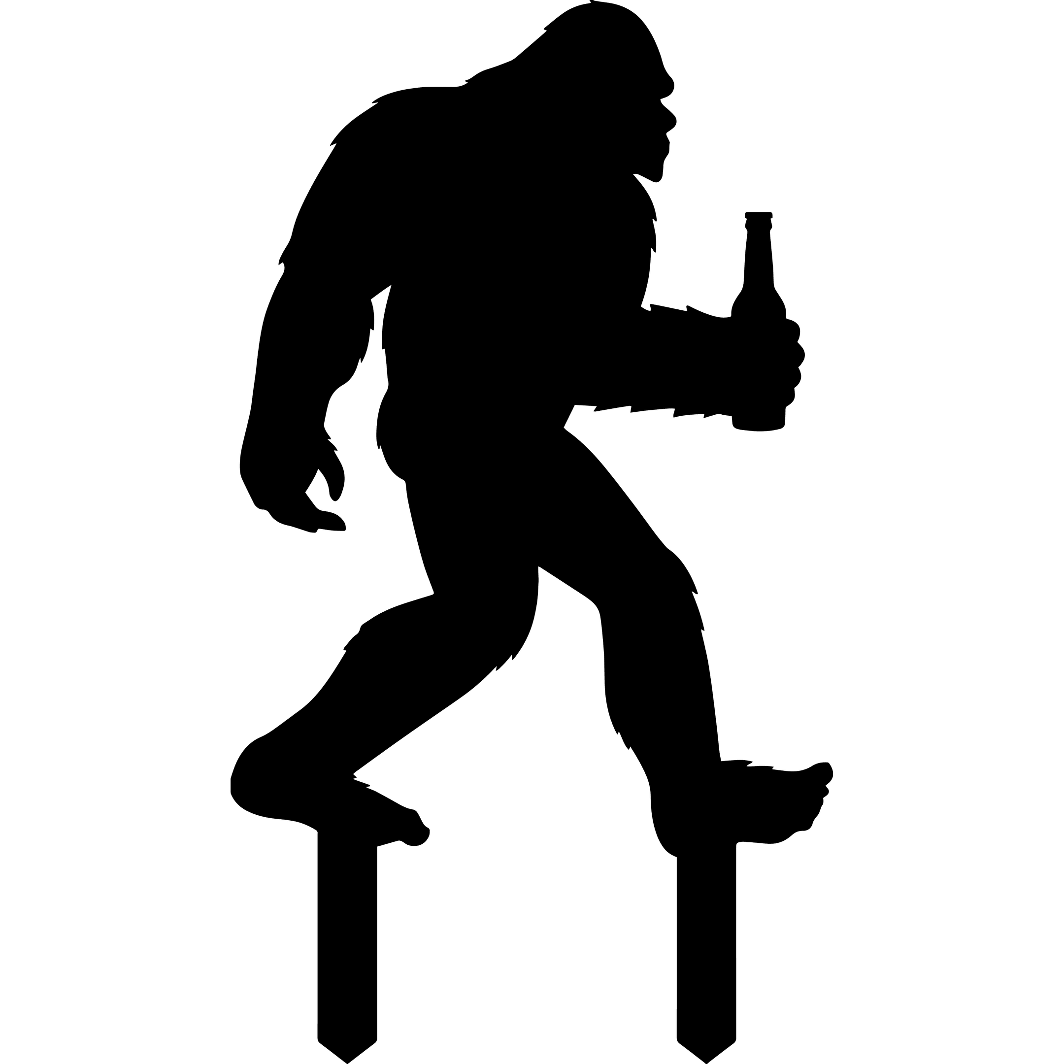 Bigfoot Holding Beer Metal Yard Sign, Home Decor, Garden Art Laser Cut Metal Signs Custom Gift Ideas