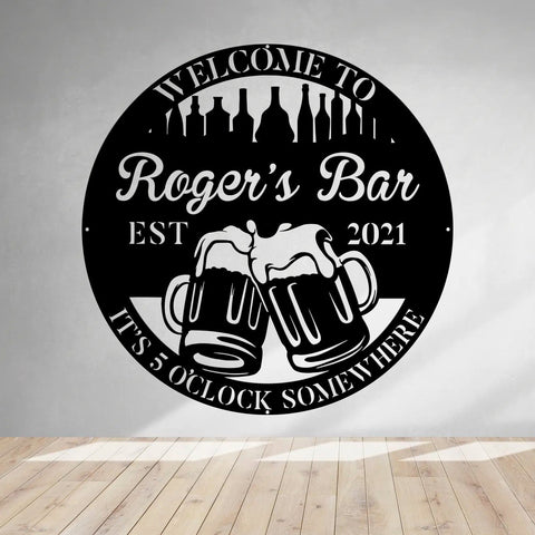 Personalized Beer Metal Bar Sign, Pub, Tap, Lounge, Caf?, Home Wall Decor, Wedding Art Gift For Him/her, Metal Laser Cut Metal Signs Custom Gift Ideas