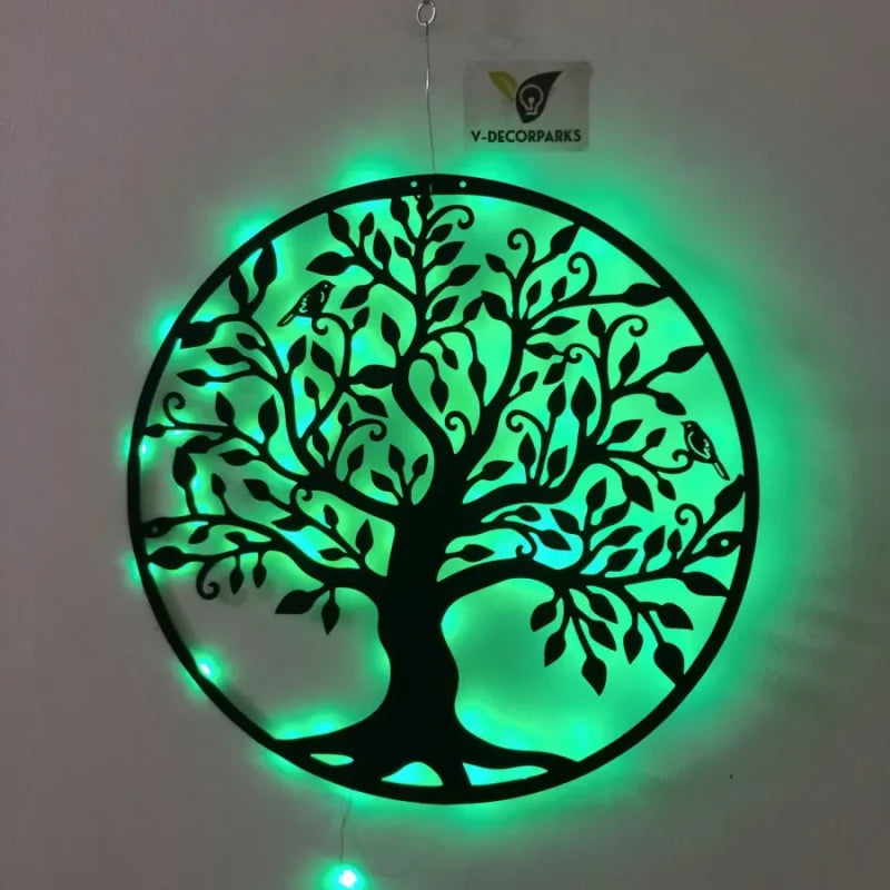 Tree Of Life Led Metal Wall Art, Tree Of Life Metal Sign, Light Up Tree Of Life Metal Wall Sign, Tree Of Life Metal Wall Decor