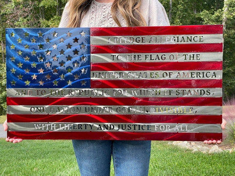 American Flag American Flag Sign us Flag Pledge Of Allegiance American Flag Wall Sign Decorations